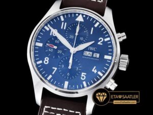 IWC0320 - 3777 Pilot Chrono SSLE Blue Le Petit V2 ZF A7750 - 01.jpg